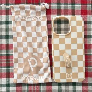 Loopy Sand Dollar Checkered Phone Case